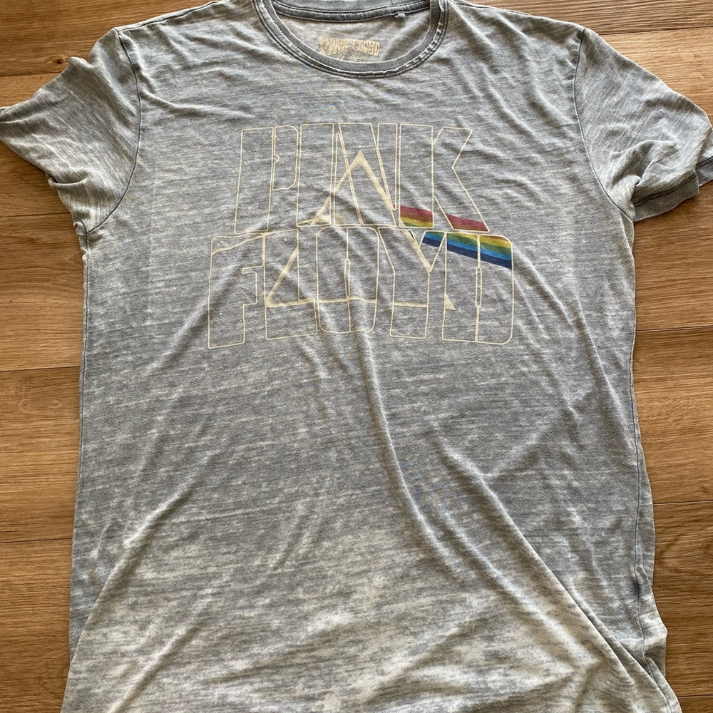 2 for $10 or 3 for $12- Lucky Brand Gray Pink Floyd Long Sleeve Tee